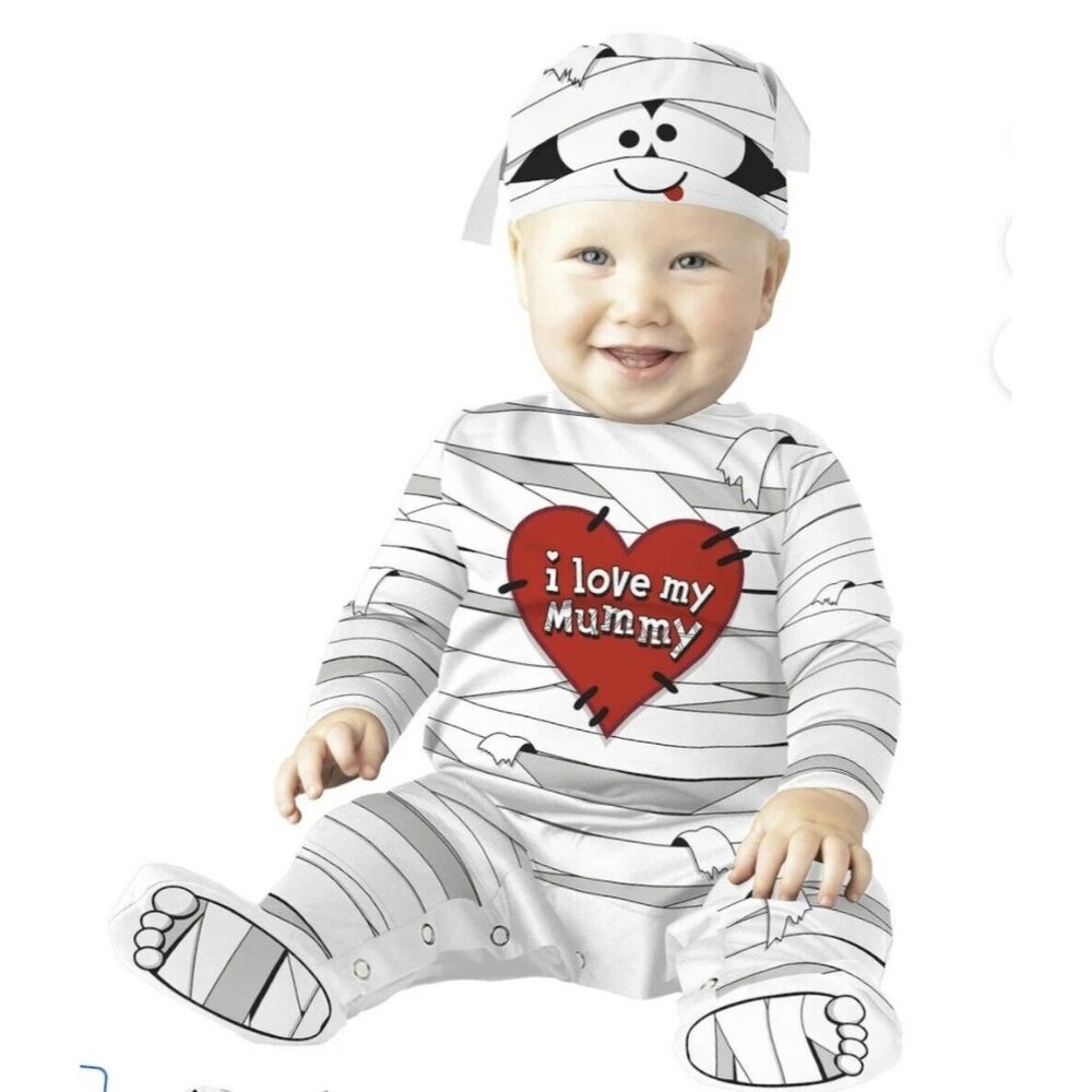 I Love My Mummy Halloween Costume Trick Or Treat Mommy Infant Baby 0-6 Months